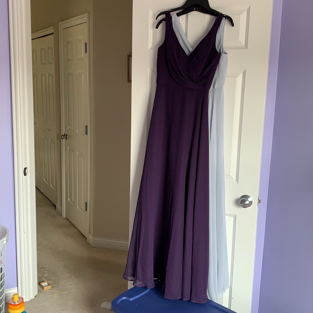 Long purple gown
